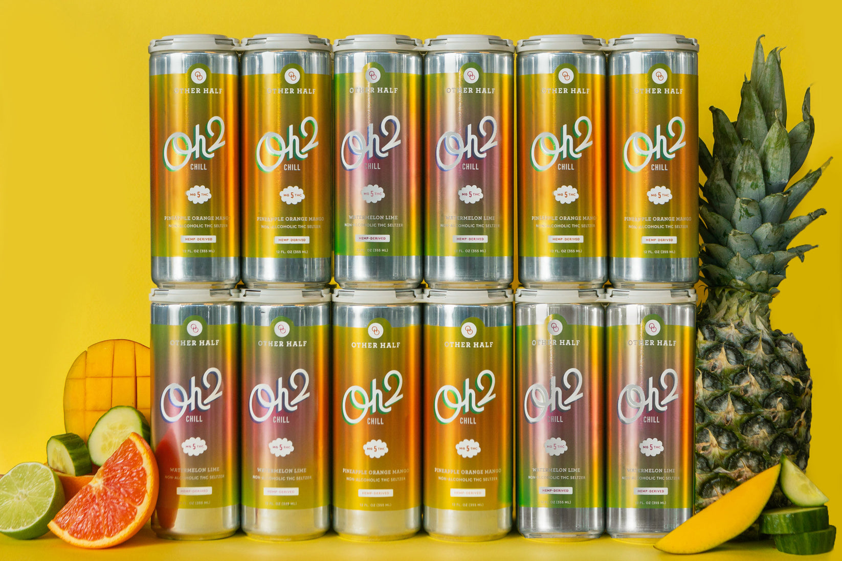 Oh2 Chill - THC Infused Seltzer - Variety Pack